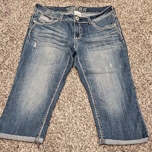 Hydraulic Women's Dark Blue Cropped Jeans Size 11/12